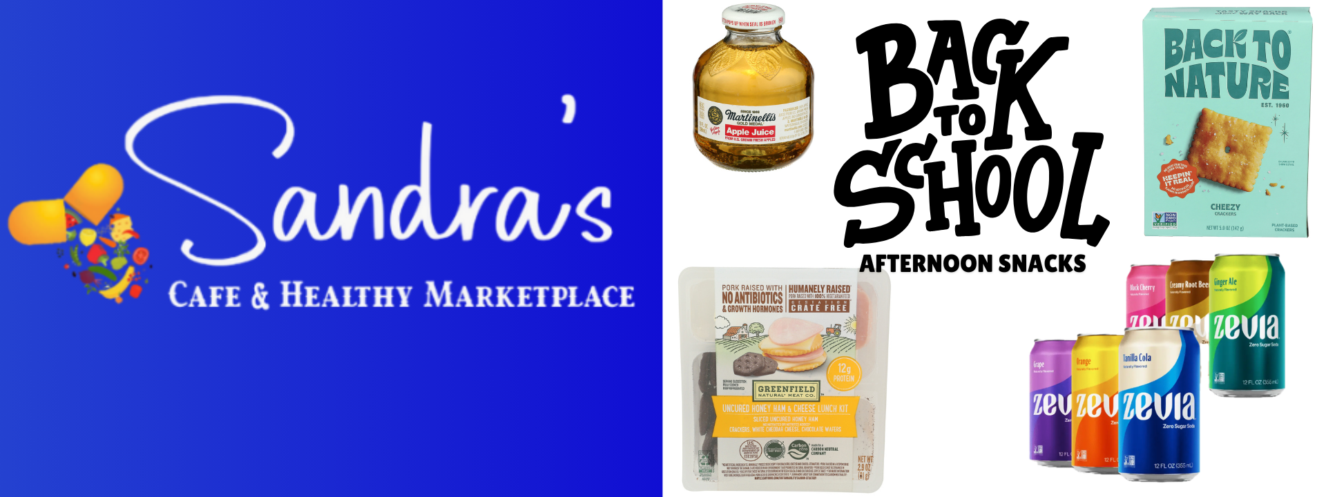 Sandras for healthy and organic after school or lunch snacks