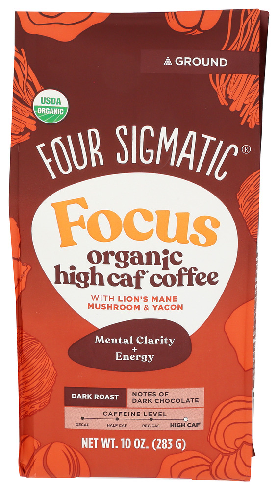 Four Sigmatic Organic High Caffeine Focus Coffee 10 oz