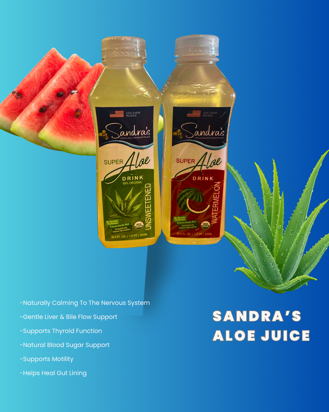 sandras aloe juice
